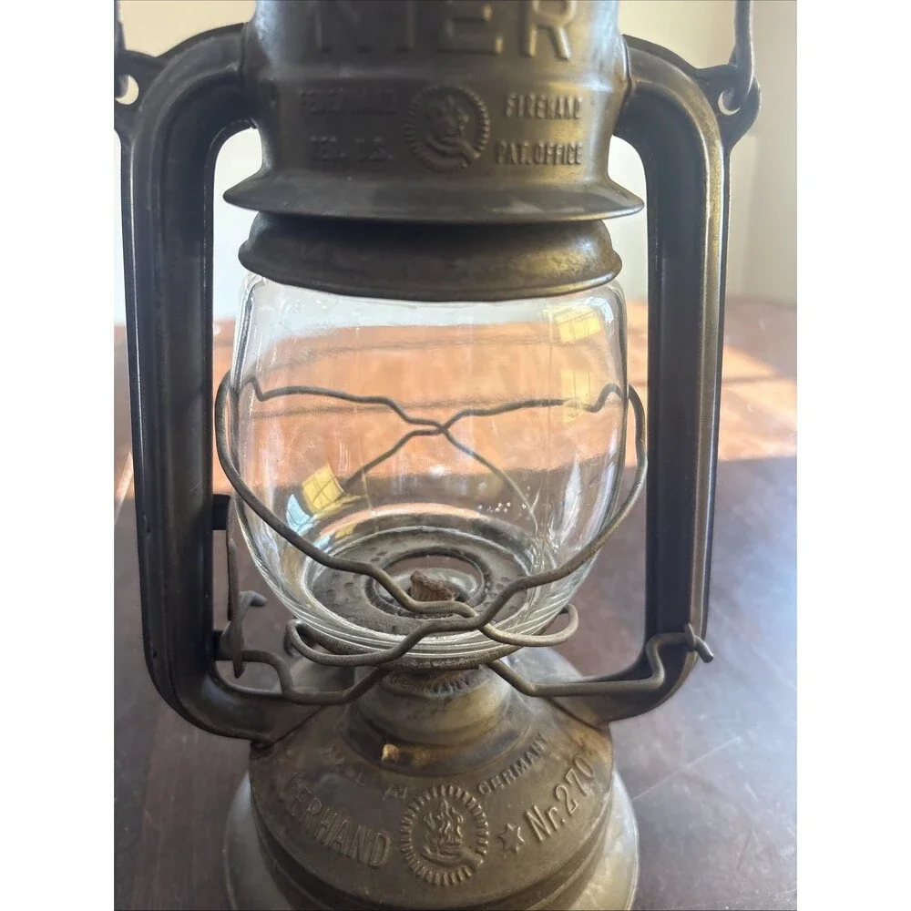 Vintage Old Collectible Feuerhand No.270 Made Germany Kerosene Lantern Oil Lamp